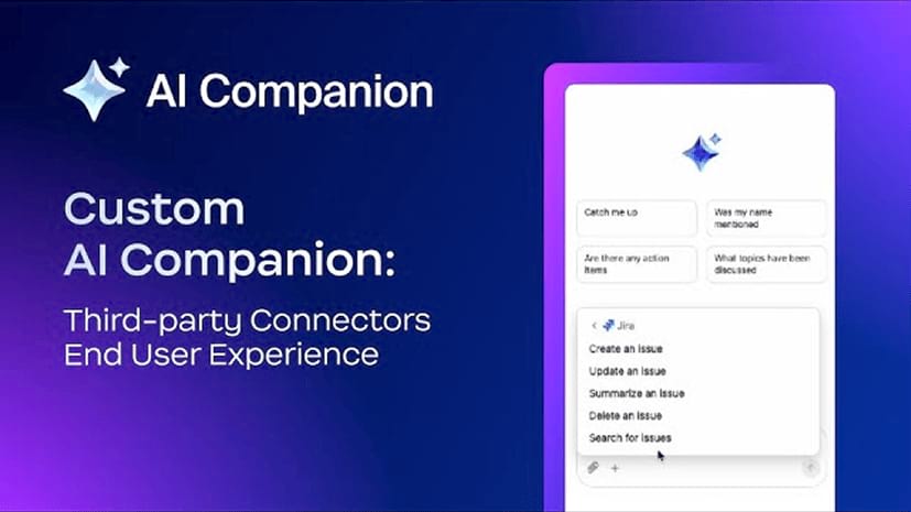 Custom AI Companion: Third-party connectors end user experience