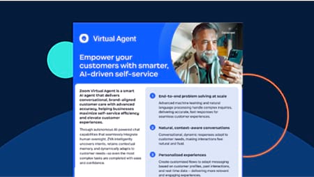 Zoom Virtual Agent data sheet