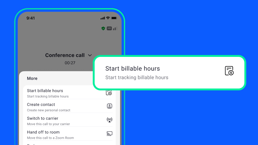 Track from the Zoom Phone keypad