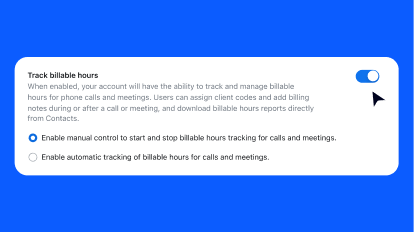 Set up automatic time tracking