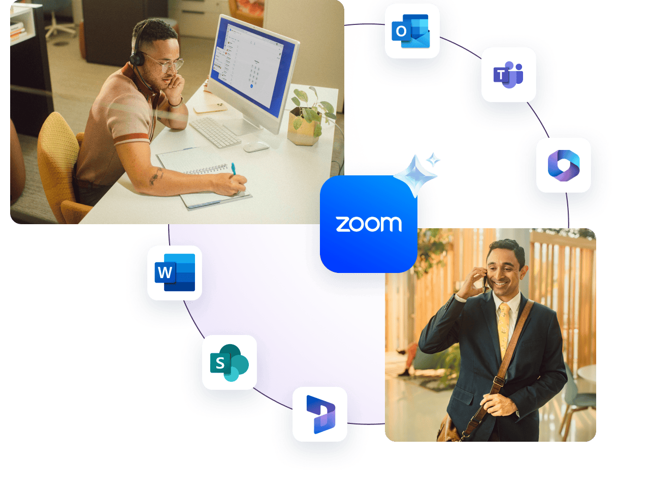 Work happy across Zoom and Microsoft