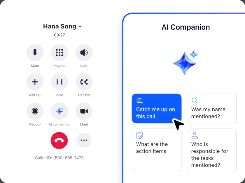 Nhận thông tin chi tiết từ AI theo thời gian thực trong các cuộc gọi