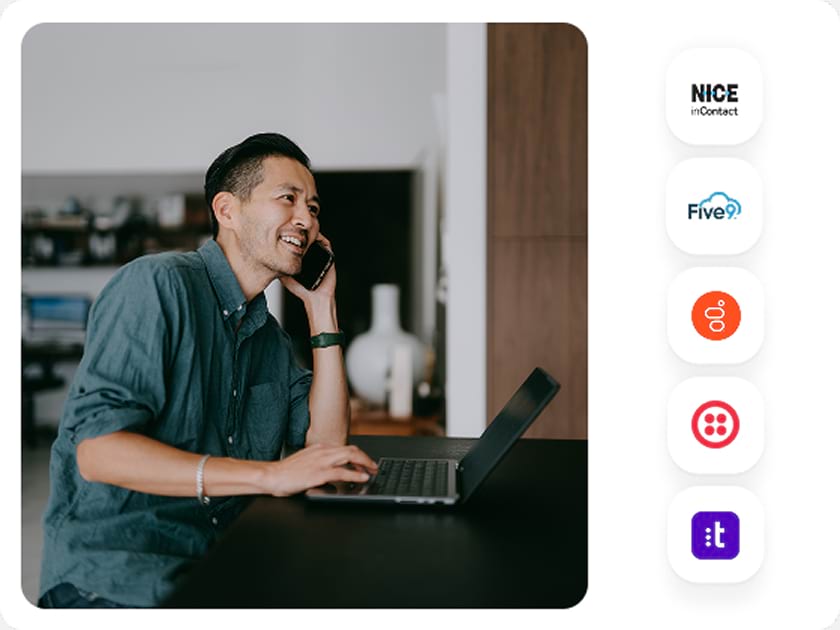 支援團隊的聯絡中心軟體