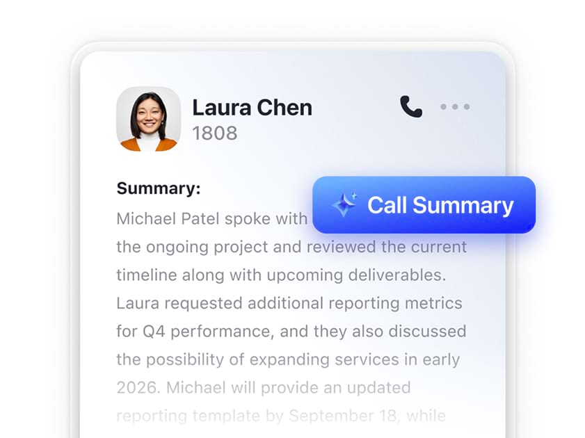 Đơn giản hóa khâu chuẩn bị cuộc họp với tóm tắt cuộc gọi bằng AI