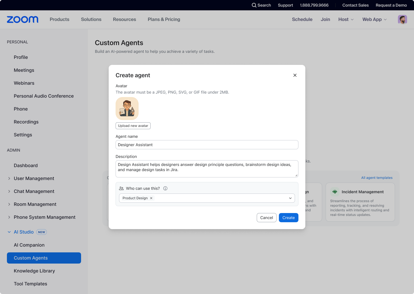 custom agent builder