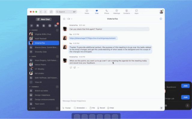 Zoom Team Chat
