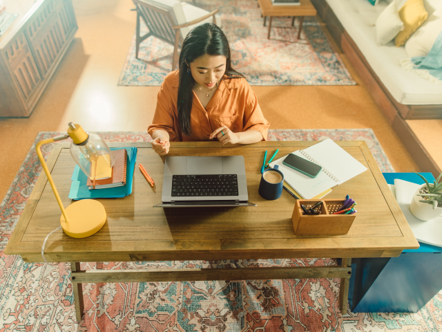 Çalışma istasyonunun havadan görünümü