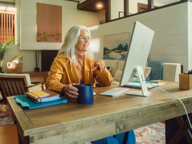 Woman at desk