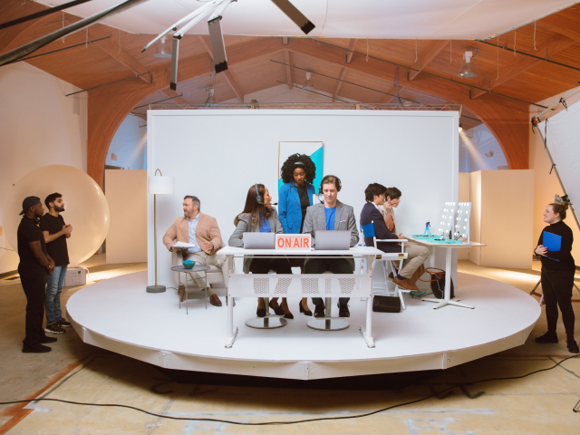 Productieset voor video-opname