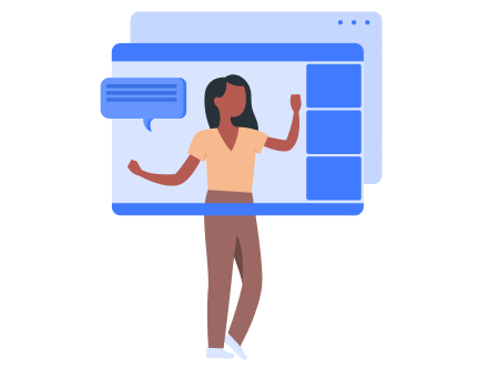 人物使用 Zoom 功能