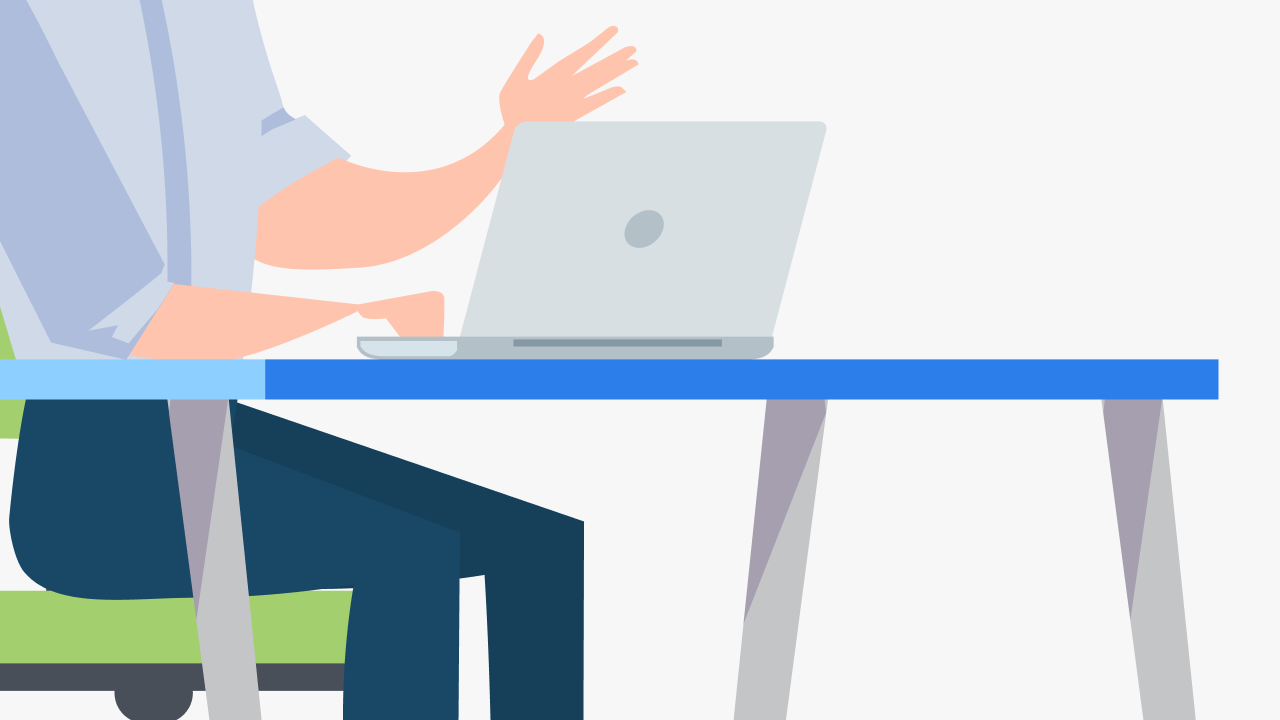 Стол с ноутбуком