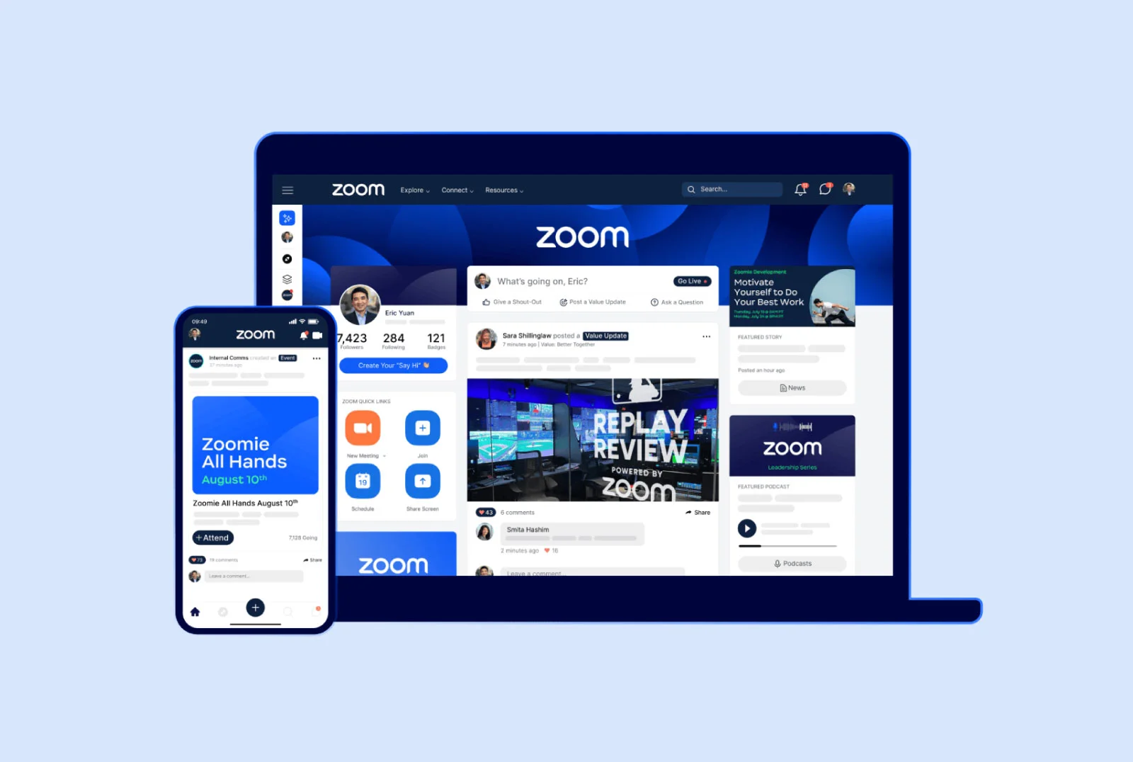 visuel de Workvivo par Zoom